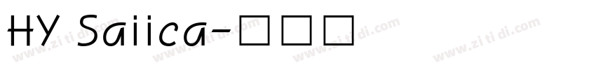 HY Saiica字体转换